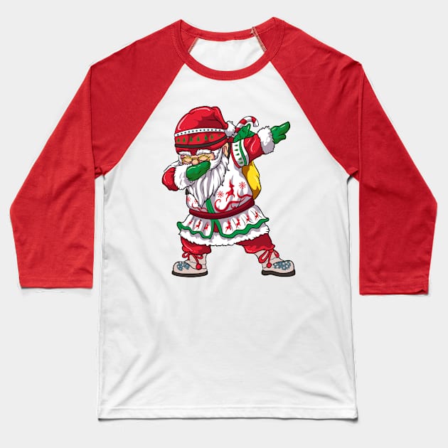 Norse Santa Claus Christmas Baseball T-Shirt by E